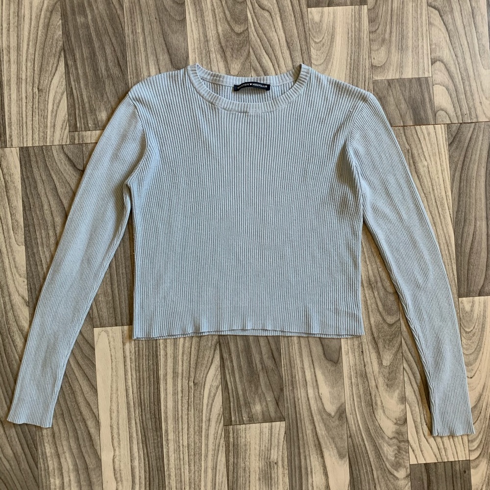 Brandy Melville Long Sleeve Blue Shirt